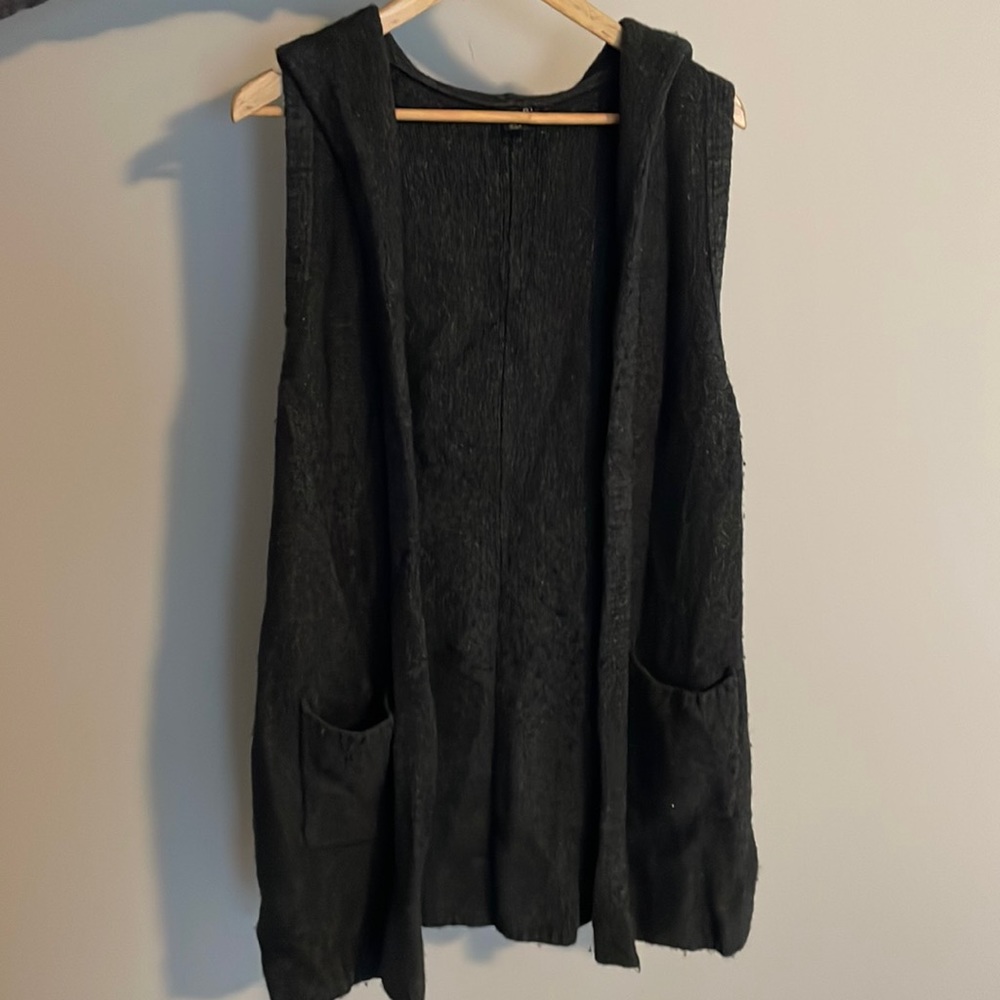SOLD - Sleeveless Tahari Duster Sweater